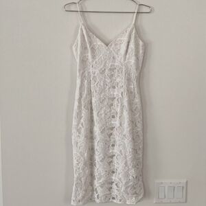Guess- White Midi Dress- Size 4
